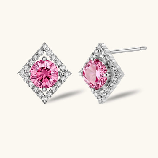Diamond Halo Studs