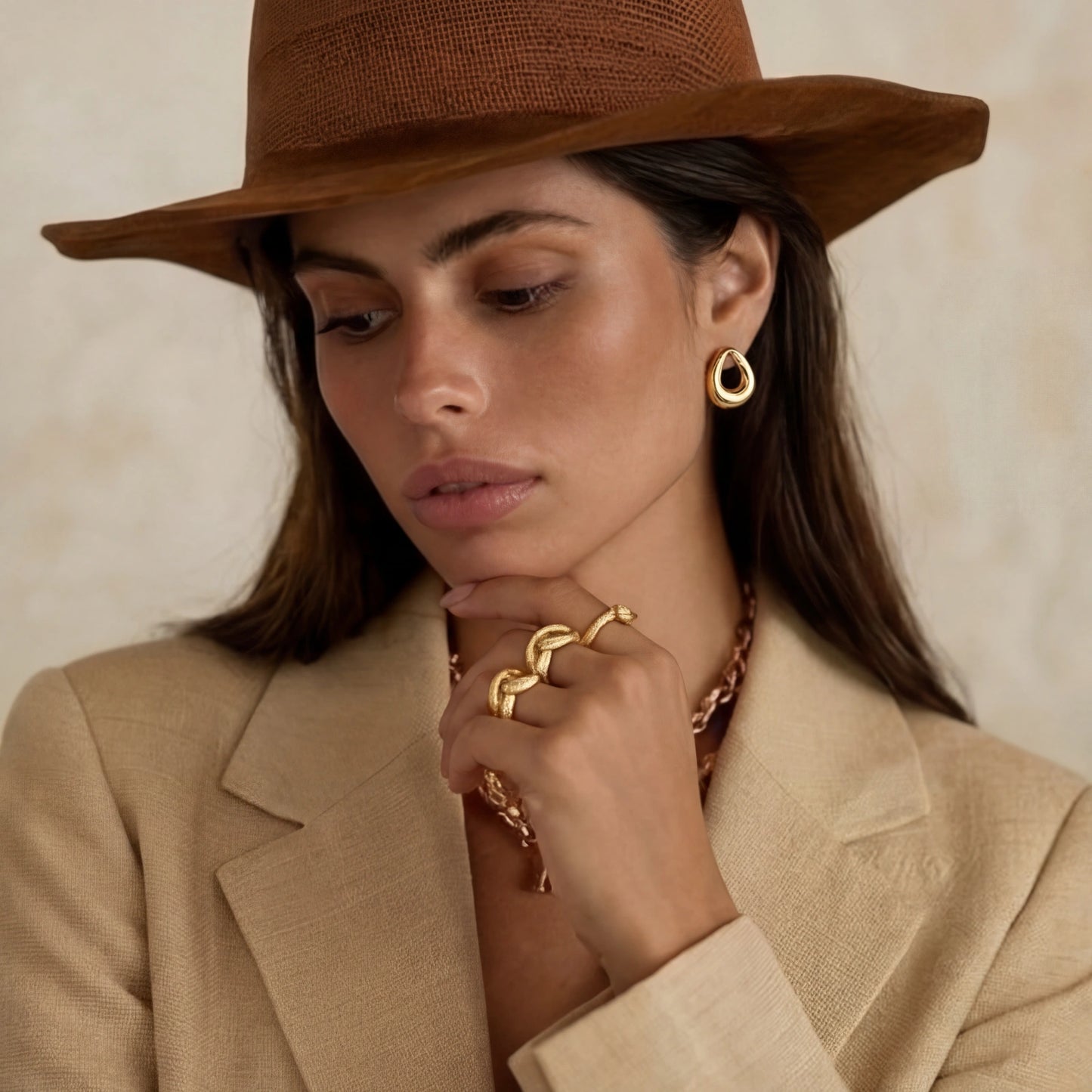 Golden Loop Studs